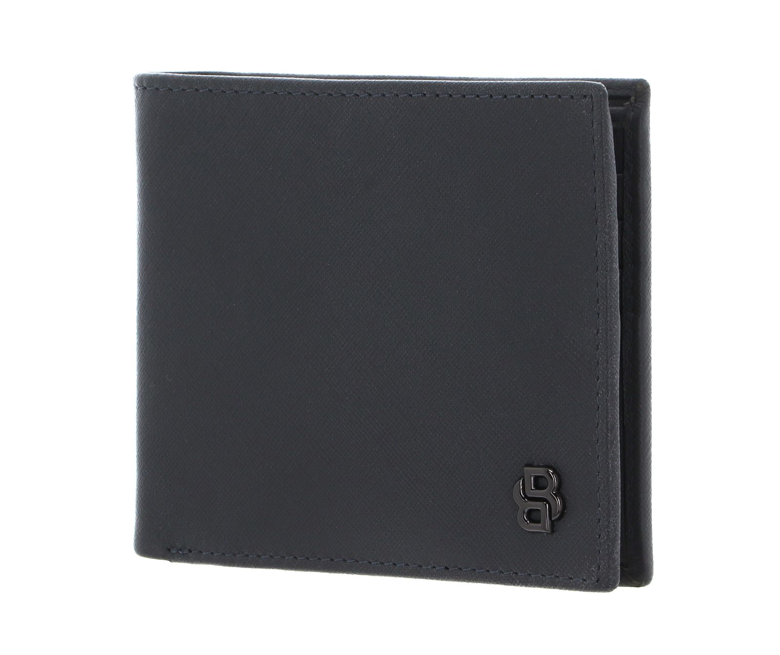HUGO BOSS Double B Card Case Saffiano Grey
