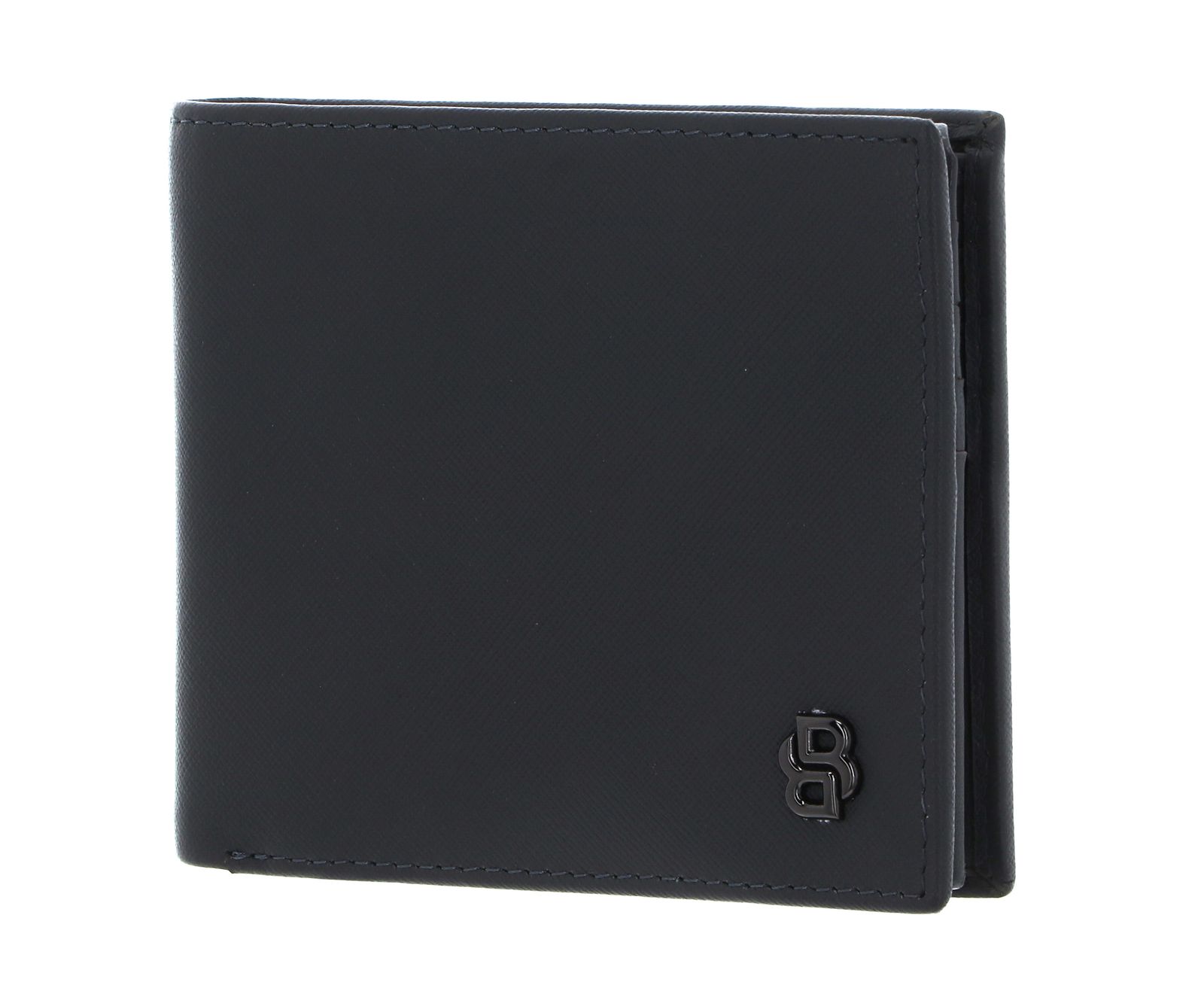 HUGO BOSS Double B Card Case Saffiano Grey