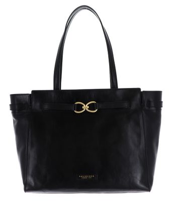 THE BRIDGE Isotta Shopping Bag Nero / Oro