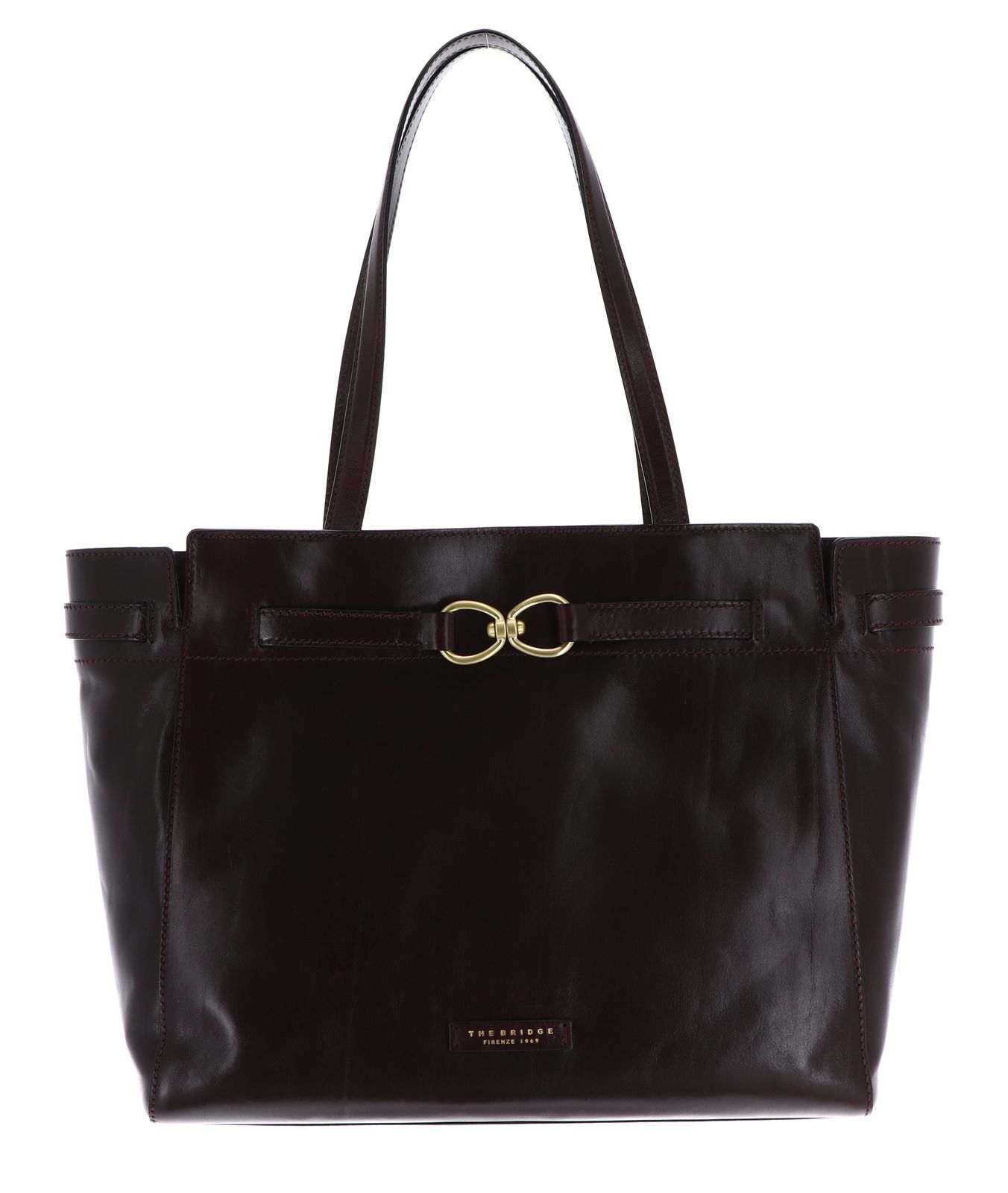 THE BRIDGE Isotta Shopping Bag Mosto / Oro