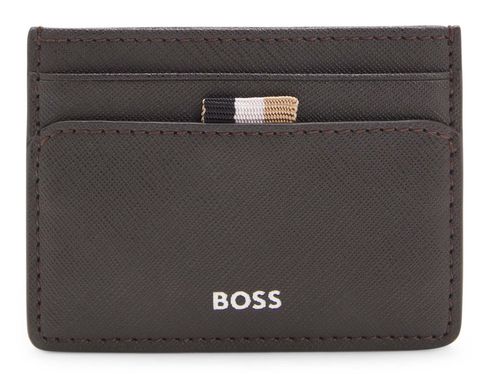 BOSS Zair Card Holder S Dark Brown
