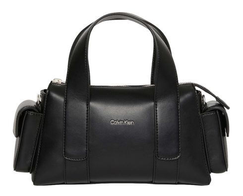 Calvin Klein Webbing Strap Pocket Bag Black / Old Silver Calvin Klein Webbing Strap Pocket Bag Black / Old Silver