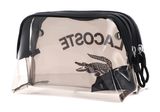 LACOSTE Double Make Up Pouch Transparent Noir Ermine