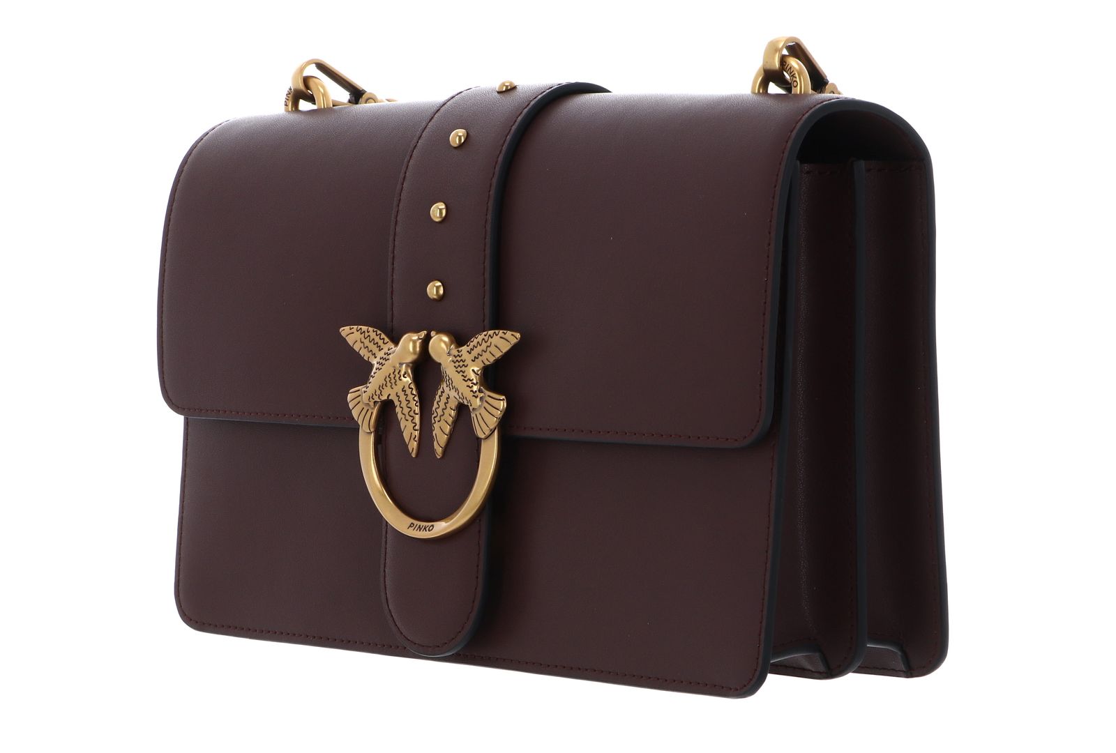 PINKO Love One Classic ST. CL. M Cioccolate Amaro - Antique Gold PINKO Love One Classic ST. CL. M Cioccolate Amaro - Antique Gold