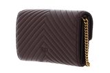 PINKO Love One Mini Icon Wallet C Nappa Chevron S Cioccolate Amaro - Antique Gold