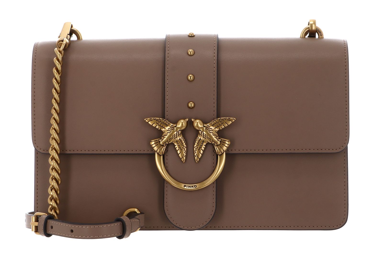 PINKO Love One Classic ST. CL. M Biscotto Zenzero - Antique Gold