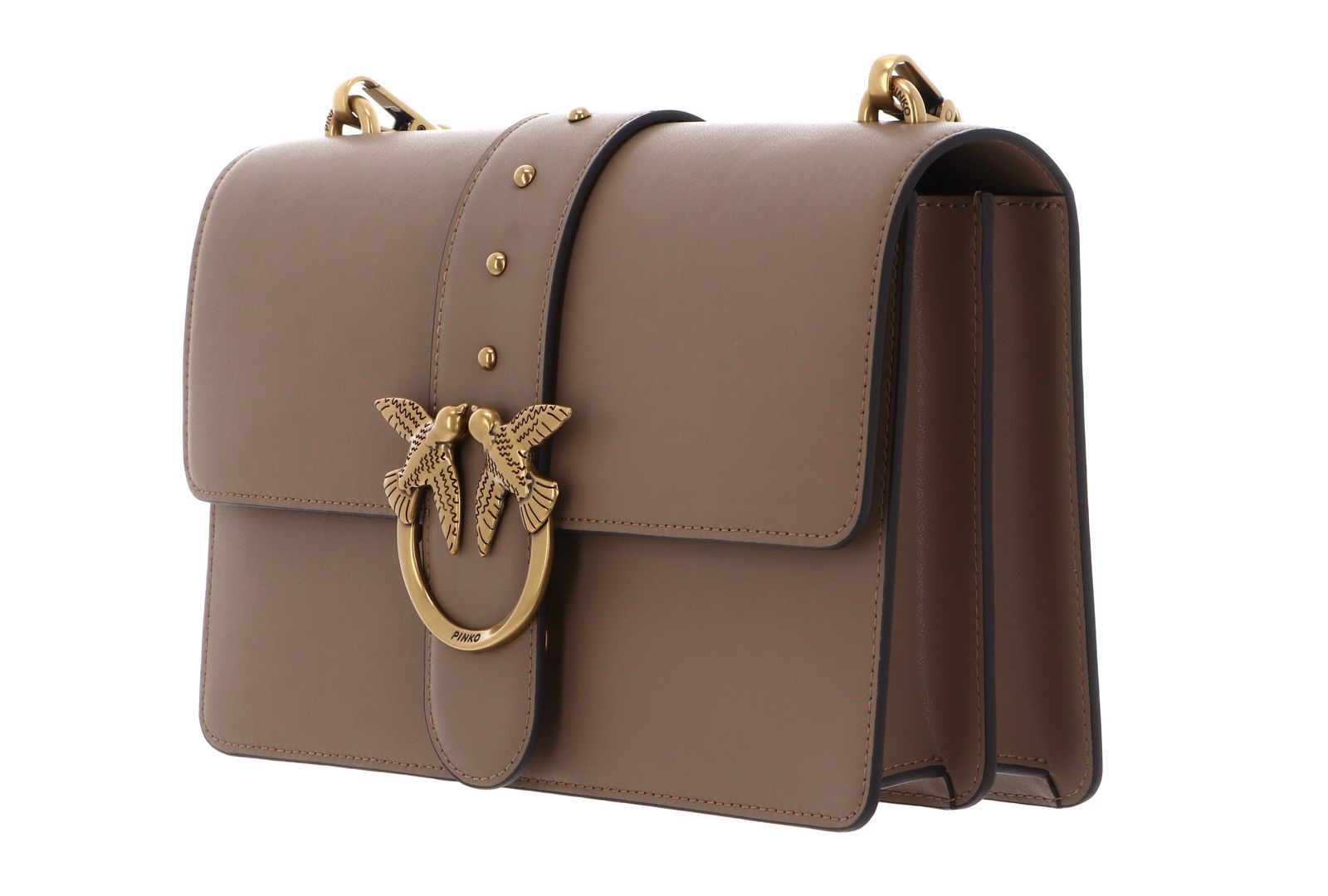 PINKO Love One Classic ST. CL. M Biscotto Zenzero - Antique Gold PINKO Love One Classic ST. CL. M Biscotto Zenzero - Antique Gold