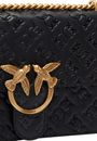 PINKO Love One Classic DC Shoulderbag Nero - Antique Gold PINKO Love One Classic DC Shoulderbag Nero - Antique Gold
