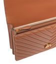 PINKO Love One Classic DC Sheep Nappa Chevron M Marrone - Leone - Antique Gold