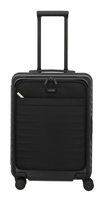 TITAN Overseas 4W Trolley With Front Pocket S Nightshade Black