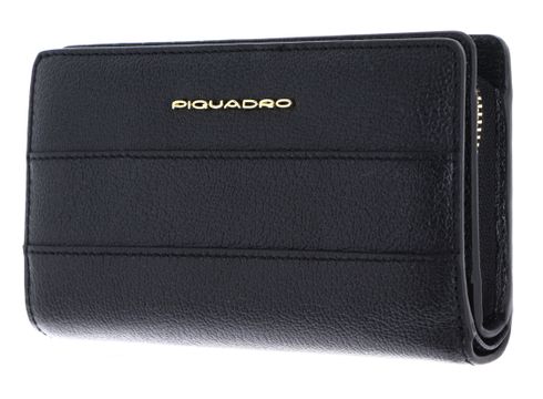PIQUADRO Patricia Women's Bifold Wallet + RFID Black