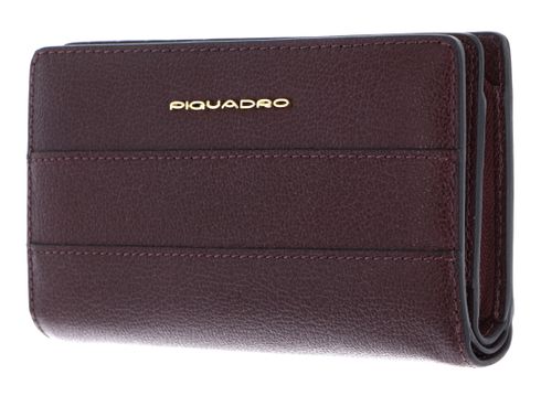 PIQUADRO Patricia Women's Bifold Wallet + RFID Bordeaux