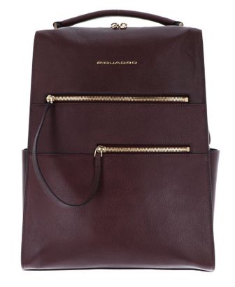 PIQUADRO Patricia Womens Laptop Backpack M Bordeaux