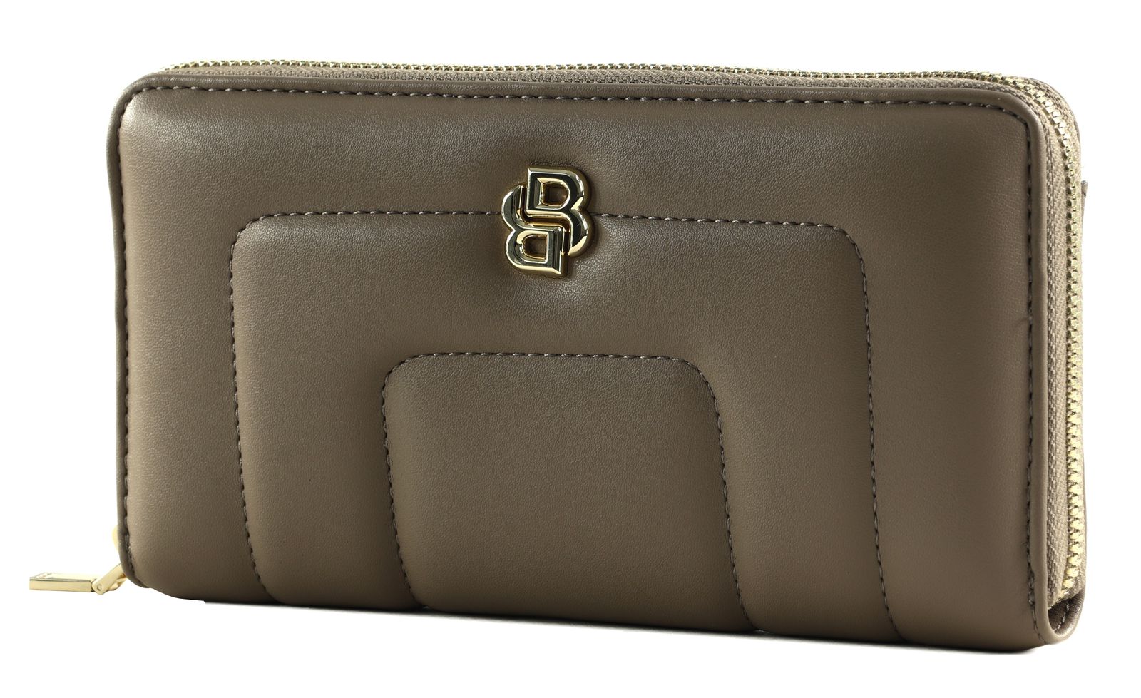 BOSS B Icon Ziparound Wallet Open Brown