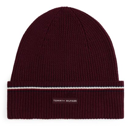 TOMMY HILFIGER TH RWB Beanie Deep Burgundy