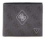 GUESS Milano Bifold Double Wallet M Black / White GUESS Milano Bifold Double Wallet M Black / White