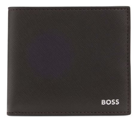 BOSS Zair 4 CC Coin Wallet Dark Brown