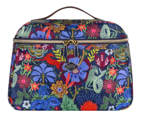 WCGXKO Kosmetiktasche 'Blueberry' Mit Reißverschluss – Stylische Marble-Optik Für Make-up & Accessoires