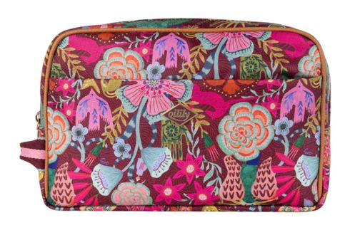 Oilily Cloe Pocket Cosmetic Bag Cabernet
