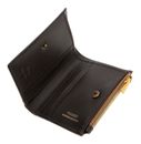 GUESS Milano Bifold Top Zip Wallet Beige Brown GUESS Milano Bifold Top Zip Wallet Beige Brown
