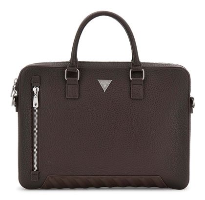 GUESS Torino Laptop Bag S Dark Brown