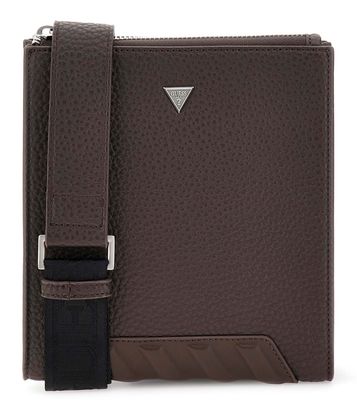 GUESS Torino Crossbody Flat Dark Brown