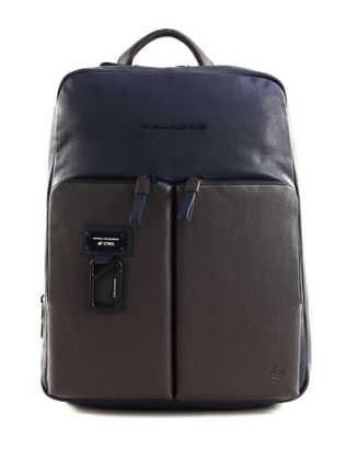 PIQUADRO Harper Slim Exp. Laptop Backpack 14" Blu / Testa Di Moro