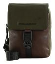 PIQUADRO Harper Crossbody Bag Verde / Testa Di Moro
