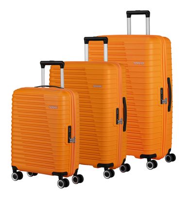 American Tourister Roadrush Trolley Set A Bright Orange American Tourister Roadrush Trolley Set A Bright Orange