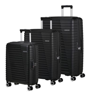 American Tourister Roadrush Trolley Set A Shadow Black