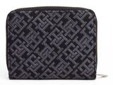 TOMMY HILFIGER TH Icon Jacquard Zip Around Wallet M Black