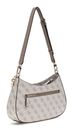 GUESS Noelle II Top Zipper Shoulder Bag Dark Taupe Logo GUESS Noelle II Top Zipper Shoulder Bag Dark Taupe Logo