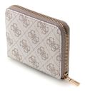 GUESS Laurel II SLG Small Zip Around Wallet Dark Taupe Logo