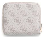 GUESS Laurel II SLG Small Zip Around Wallet Dark Taupe Logo