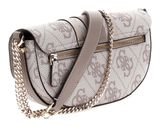 GUESS Erenia Convertible Crossbody Flap Dark Taupe Logo