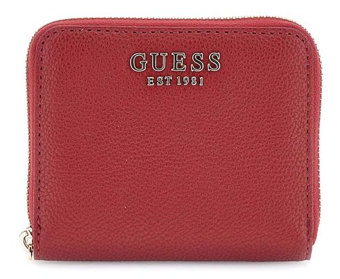 GUESS Gregoria SLG Small Zip Around Wallet Red