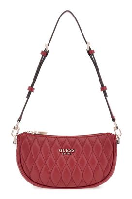GUESS Valla Mini Top Zip Shoulder Bag Red