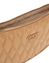 GUESS Valla Mini Top Zip Shoulder Bag Beige