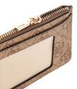 GUESS Laurel II SLG Card Case Latte Logo GUESS Laurel II SLG Card Case Latte Logo