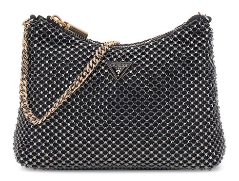 GUESS Zalina Top Zip Shoulder Bag Pewter