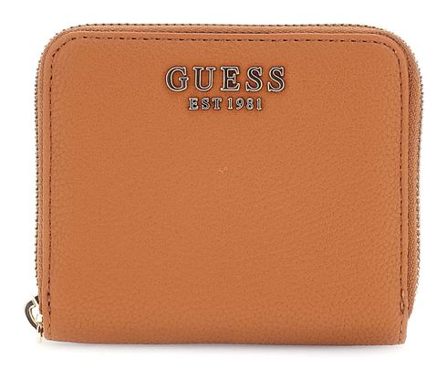 GUESS Laurel II SLG Small Zip Around Wallet Cognac