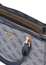 GUESS Noelle II Multi Compartment Satchel S Slate Logo