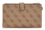 GUESS Laurel II SLG Double Zip Organizer Latte Logo