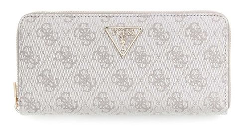 GUESS Laurel II SLG Large Zip Around Wallet L Dark Taupe Logo