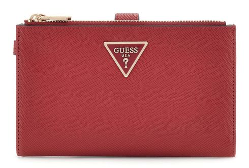 GUESS Laurel II SLG Double Zip Organizer Garnet