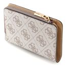 GUESS Laurel II SLG Zip Around Card Case Dark Taupe Logo GUESS Laurel II SLG Zip Around Card Case Dark Taupe Logo