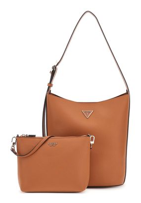 GUESS Meridian II Bucket Bag Cognac
