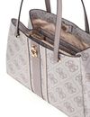 GUESS Erenia Tote Bag Dark Taupe Logo