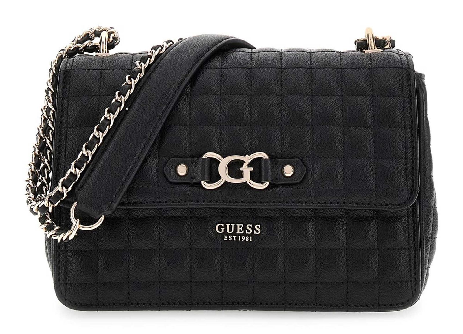 GUESS Nadira Convertible Crossbody Flap Black