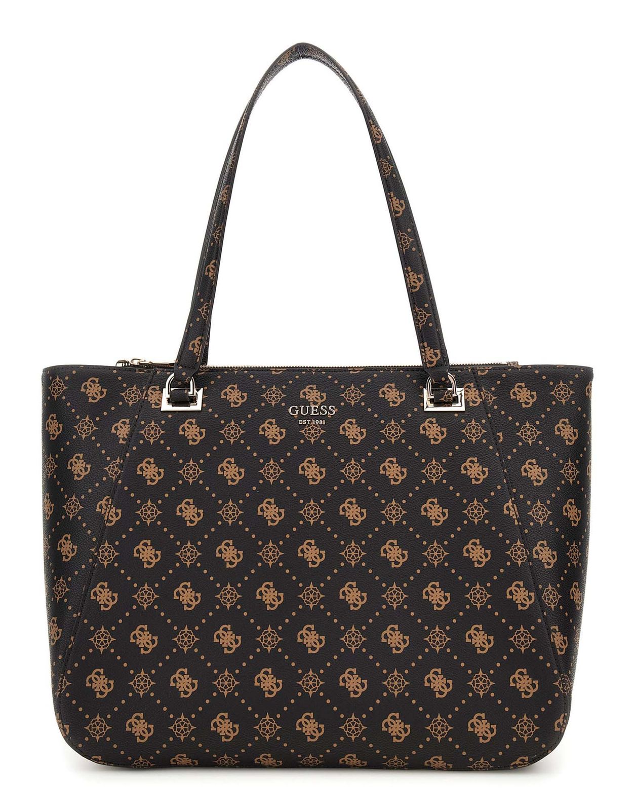 GUESS Calebra Tote Bag Espresso Logo